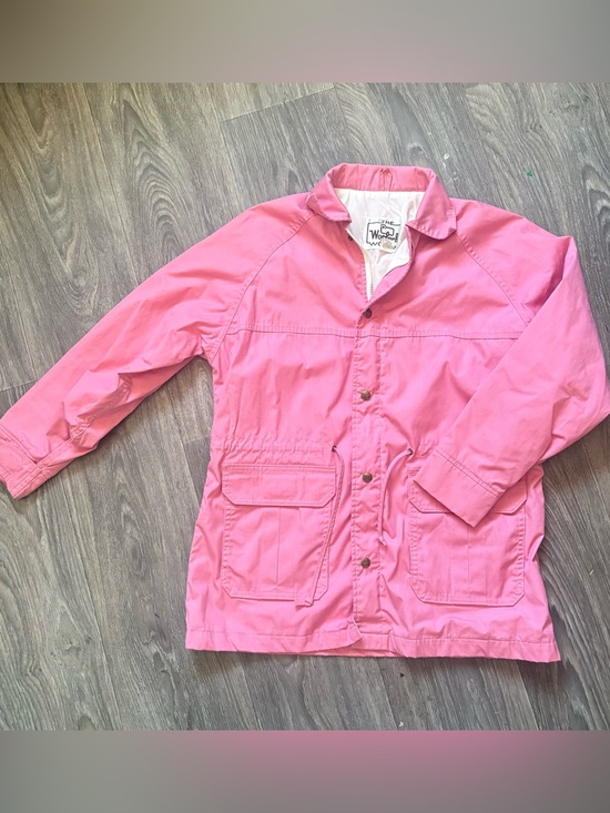 Woolrich Jackets & Blazers - Vintage Woolrich strawberry pink nylon chore jacket medium